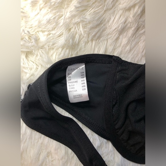 Venus Lascana Black Sparkly Sequin Bikini with Underwire Support size 38 B - Picture 9 of 10